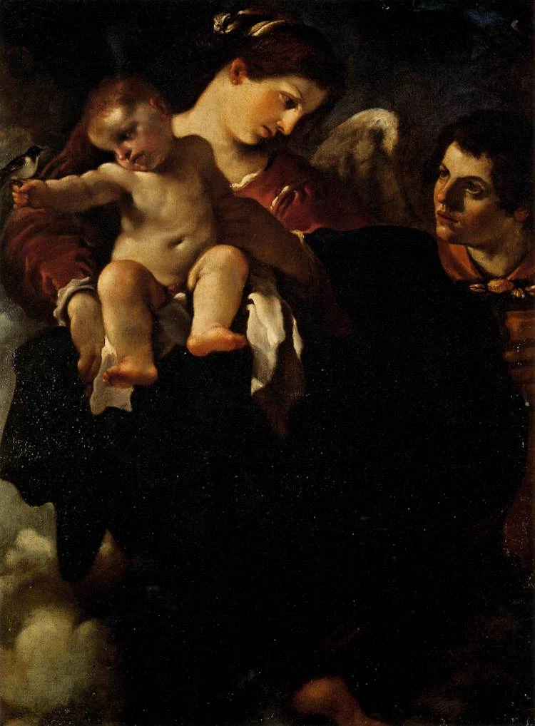Giovanni Francesco Barbieri, il Guercino - 393, Madonna della rondine, Palazzo Pitti, Firenze